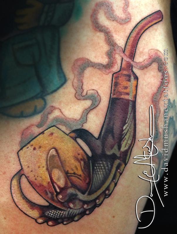 Pipe Memorial Tattoo by David Mushaney TattooNOW